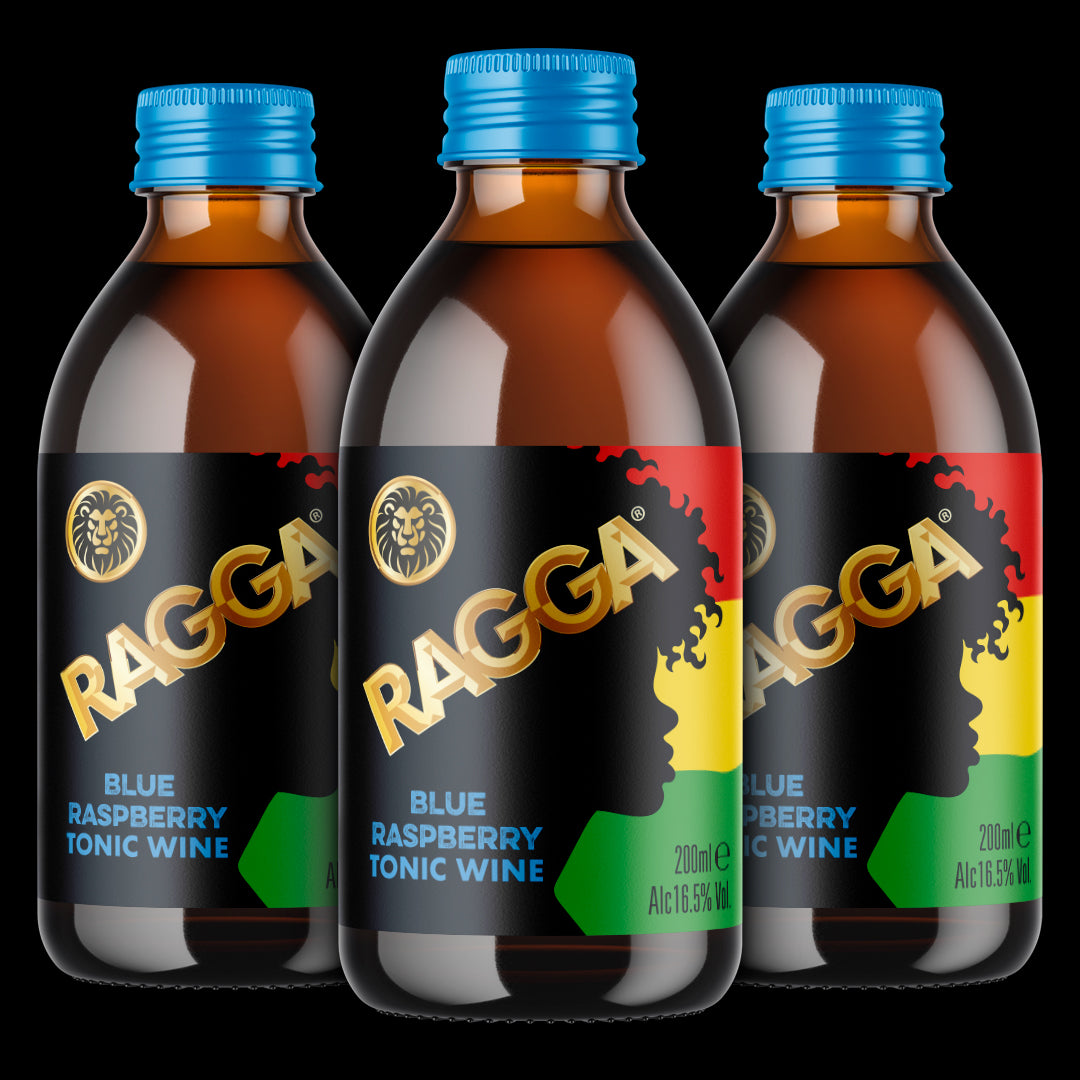 Ragga Tonic Blue Raspberry 3 x 200ml 16.5%