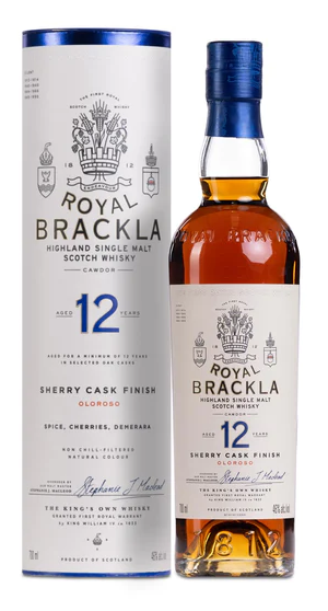 ROYAL BRACKLA 12 YEAR OLD 70cl Abv 46%
