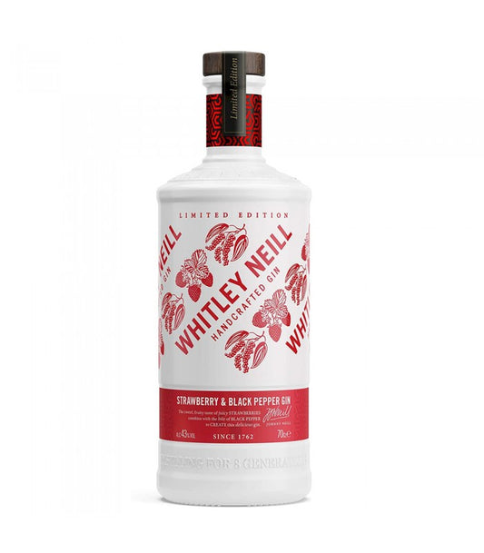 Whitley Neill Strawberry and Black Pepper Gin 70cl 43% Abv