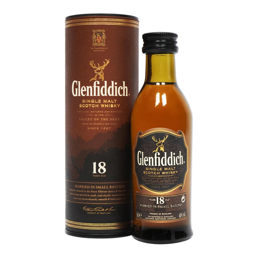 Glenfiddich 18 Year Old Whisky 5cl – DrinksAndTreats