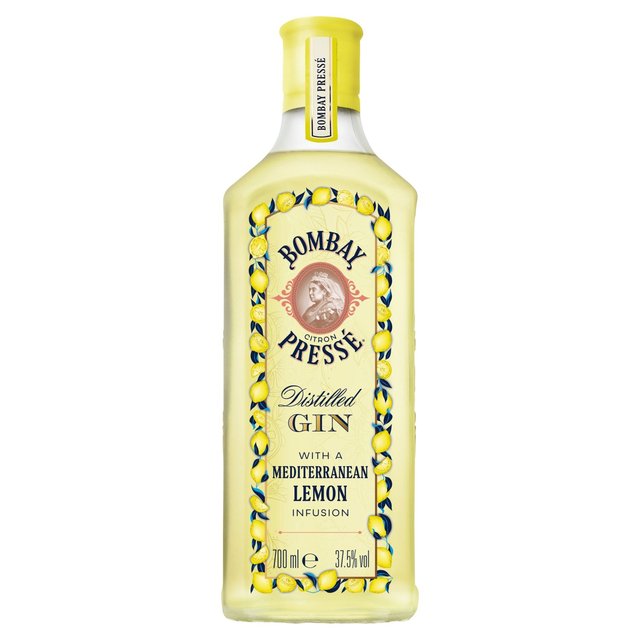 Bombay Citron Pressé Premium Distilled Lemon Flavoured Gin 70cl 37.5% Abv