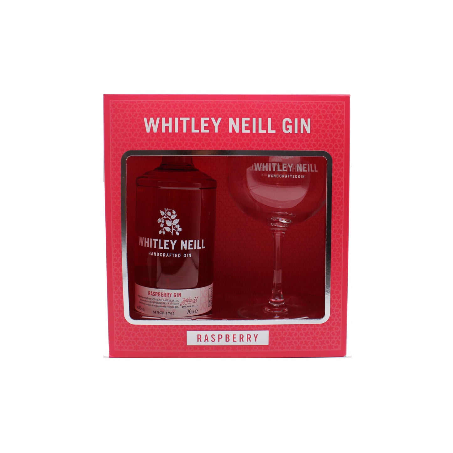 Whitley Neill Raspberry Gin 70cl Giftset With Glass