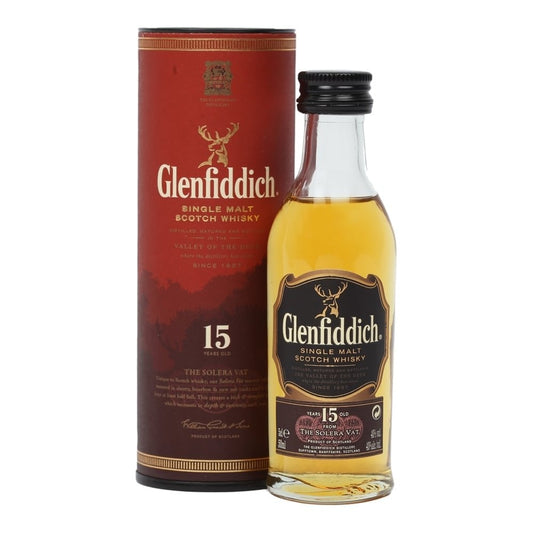 Glenfiddich 15 Year Old Whisky 5cl