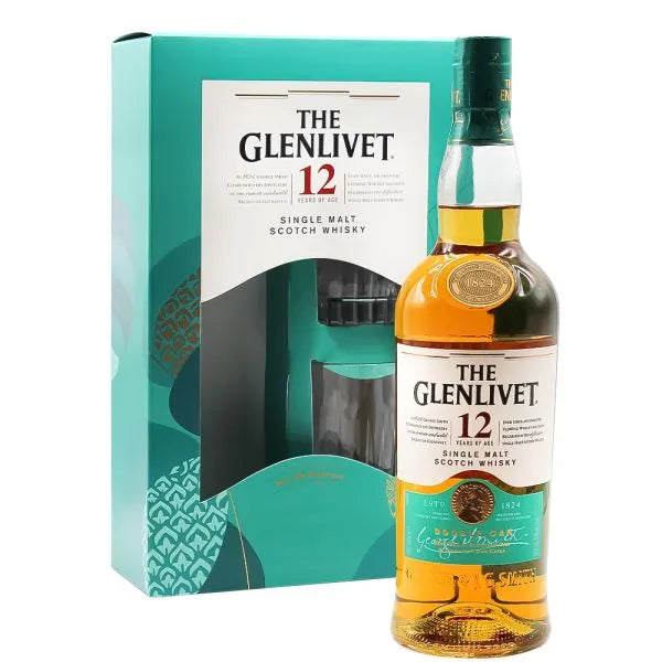 The Glenlivet 12 Year Old GiftPack with Two Glasses 70cl