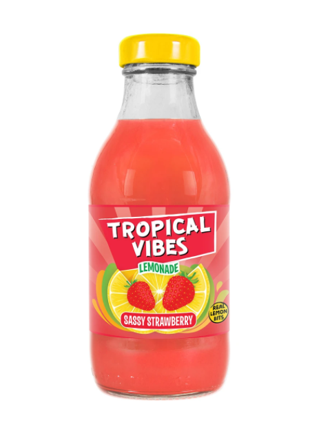 Tropical Vibes Sassy Strawberry Lemonade 15 x 300ml